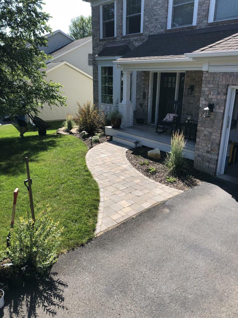 Front Entry Pavers by Sequoia Landscape