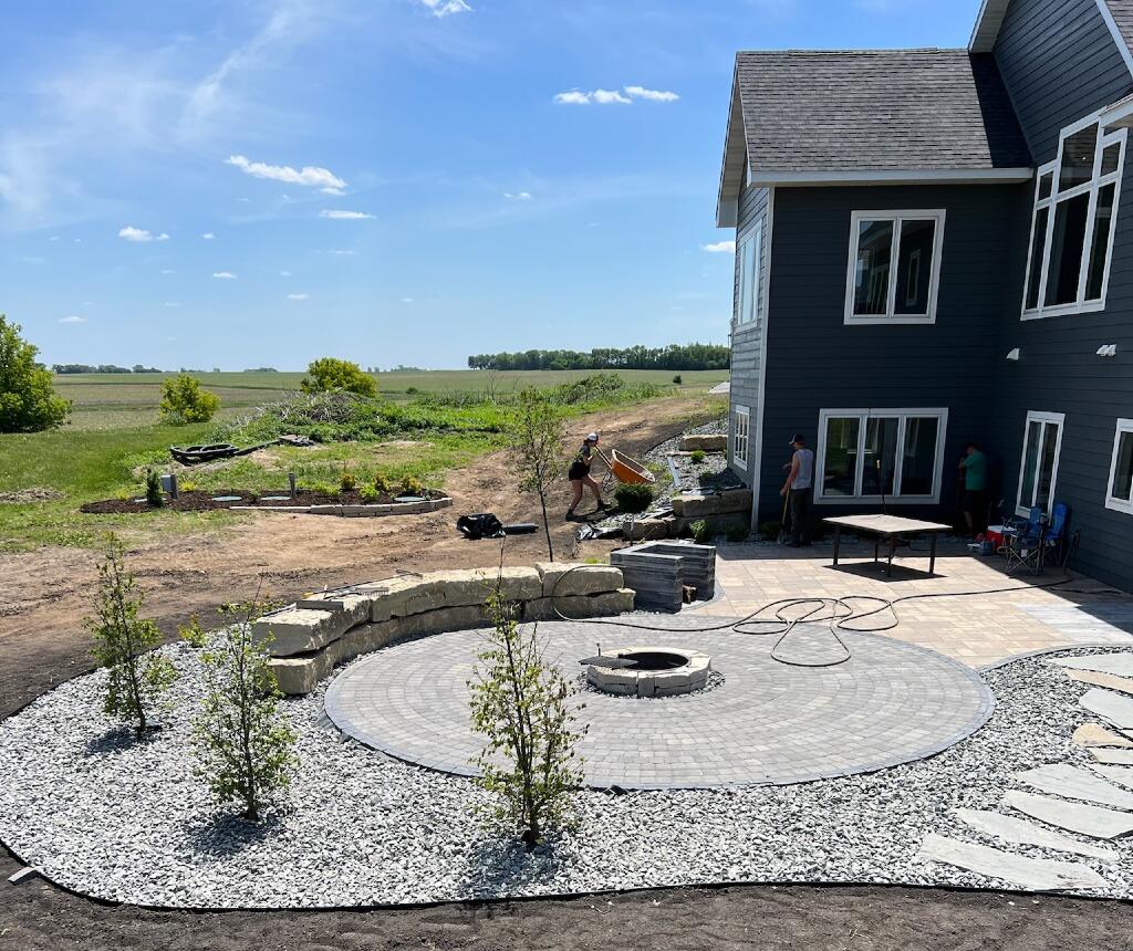 Firepit at Sequoia Landscape