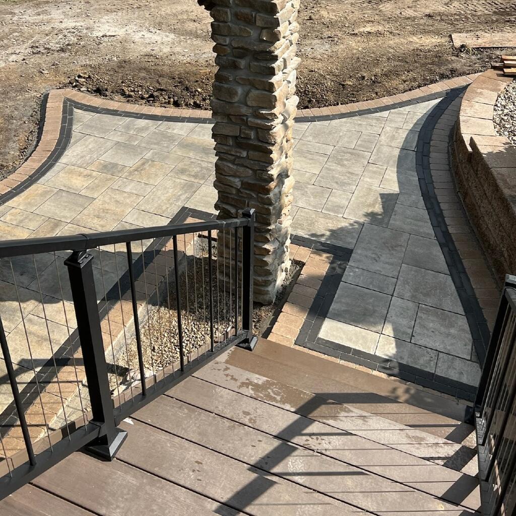 Stone Walkway at Sequoia Landscape